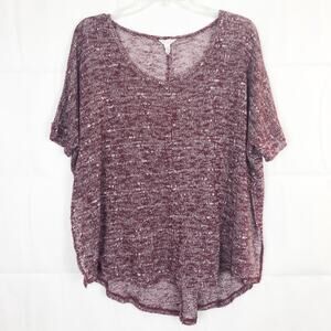 Aeropostale Short Sleeve High-Low Oversized Top Size XS Casual Loungewear